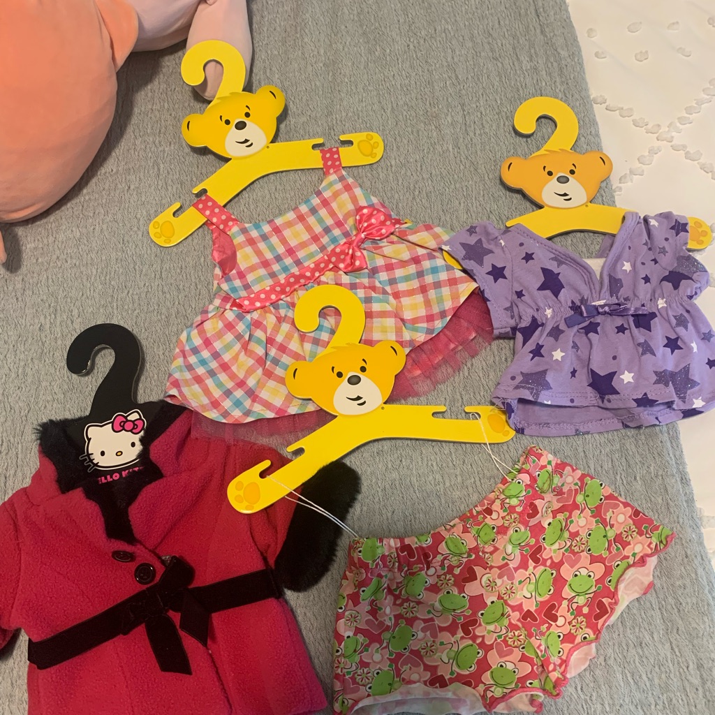 Build A Bear Clothes On Hangers Clean With Zero Marks